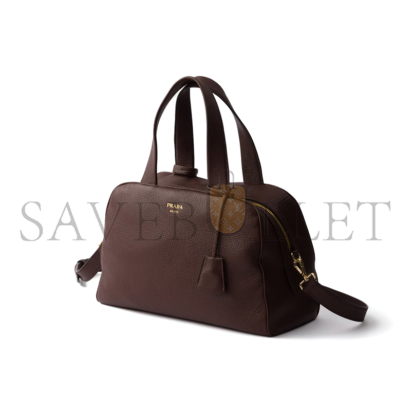 PRADA LARGE LEATHER TOP-HANDLE BAG 1BB148 (33*22*14cm)